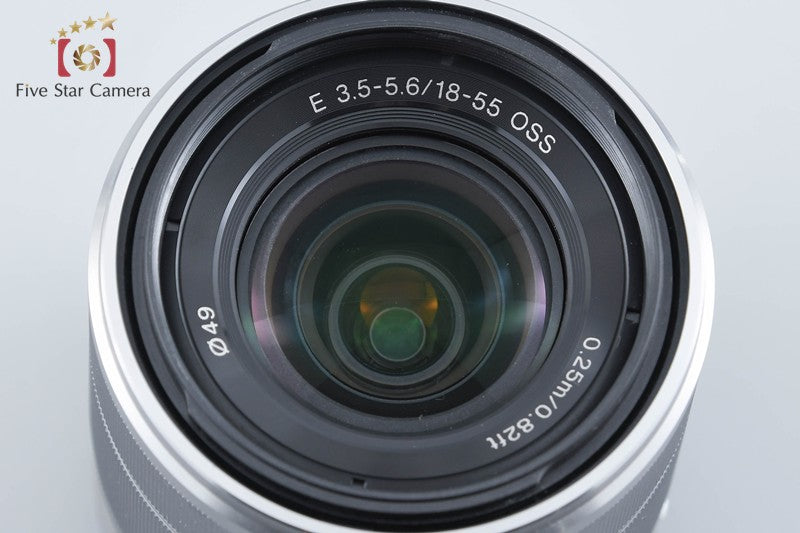 SONY E 18-55mm f/3.5-5.6 OSS SEL1855 Silver from Japan
