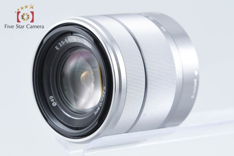 SONY E 18-55mm f/3.5-5.6 OSS SEL1855 Silver from Japan