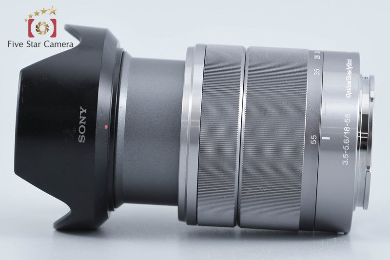 SONY E 18-55mm f/3.5-5.6 OSS SEL1855 Silver from Japan