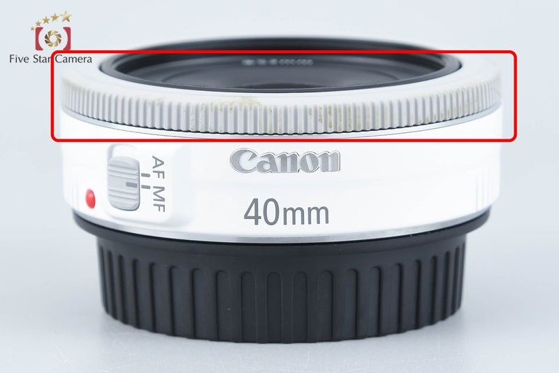 Canon EF 40mm f/2.8 STM White from Japan