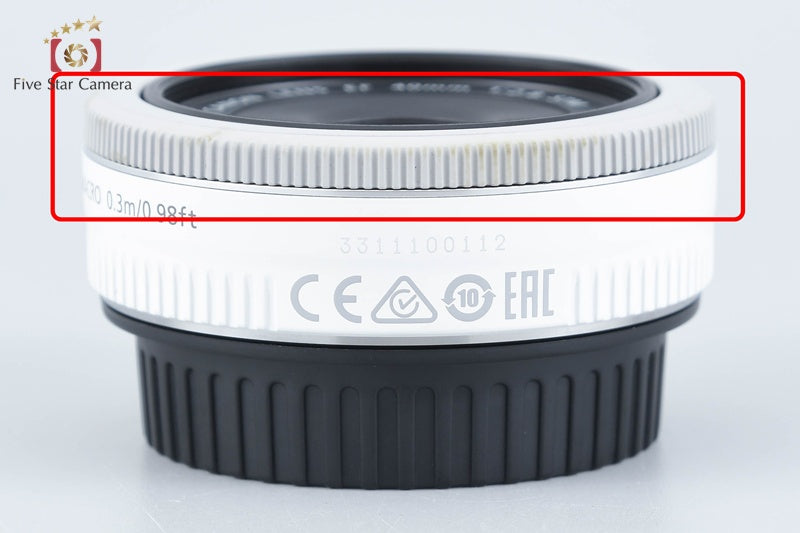 Canon EF 40mm f/2.8 STM White from Japan