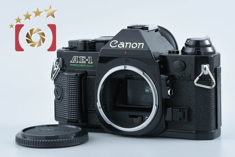 Canon AE-1 PROGRAM Black 35mm SLR Film Camera Body from Japan
