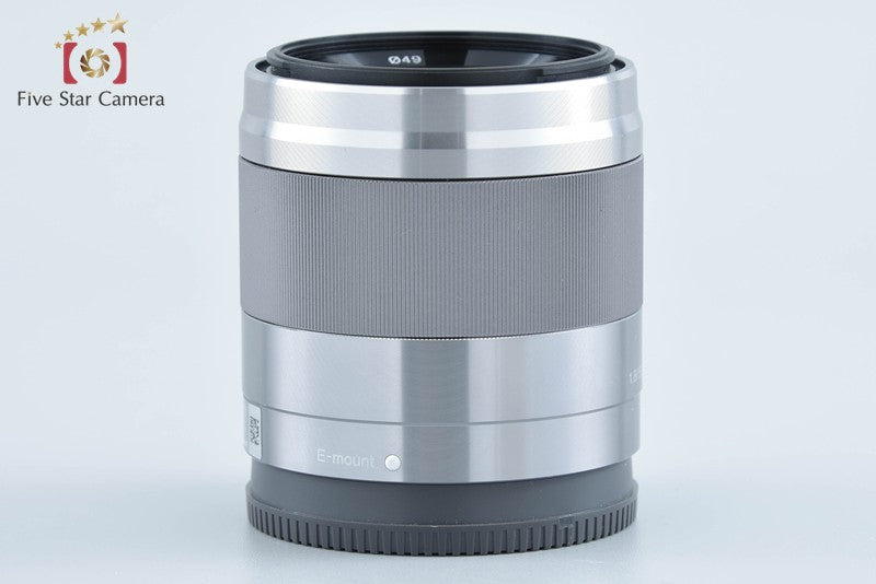 SONY E 50mm f/1.8 OSS SEL50F18 Silver from Japan