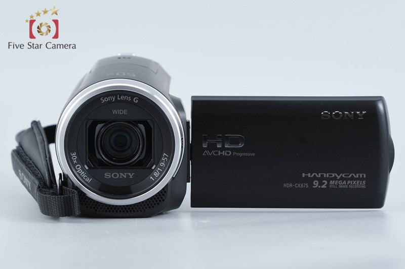 SONY HANDYCAM HDR-CX675 Black Video Camera [Multiple Languages] from Japan
