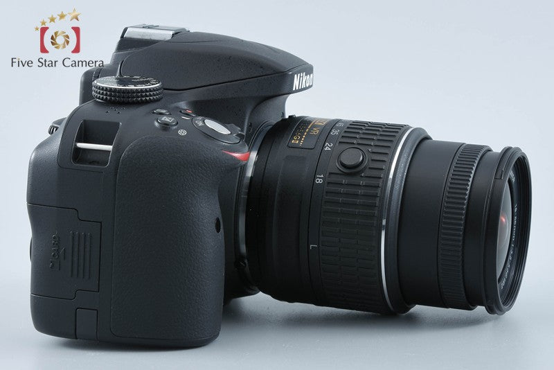 Nikon D3300 Black 24.2 MP DSLR 18-55mm VR II Lens from Japan