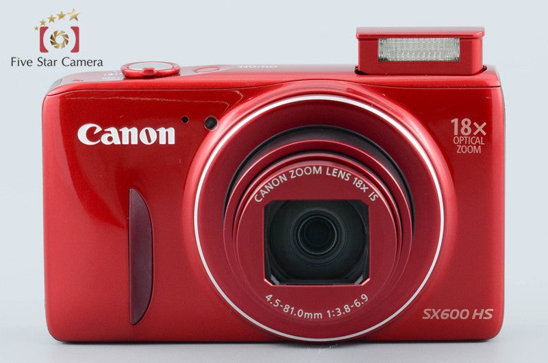 Canon Powershot SX600 HS Red 16.0 MP Digital Camera from Japan