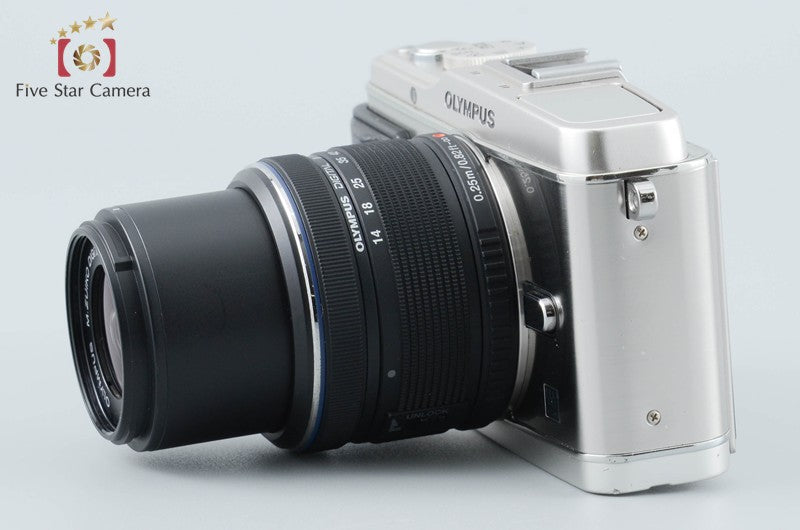 Olympus PEN E-P3 Silver 12.3 MP Digital Camera 14-42 Lens from Japan