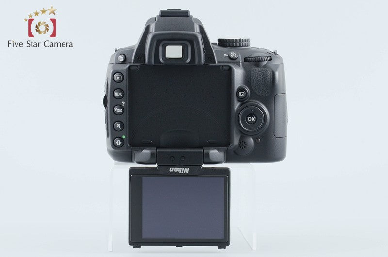 "Shutter count 1,446" Nikon D5000 12.3 MP DSLR Camera 18-55 VR Lens from Japan