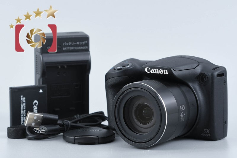 Canon PowerShot SX420 IS Black 20.0 MP Digital Camera from Japan