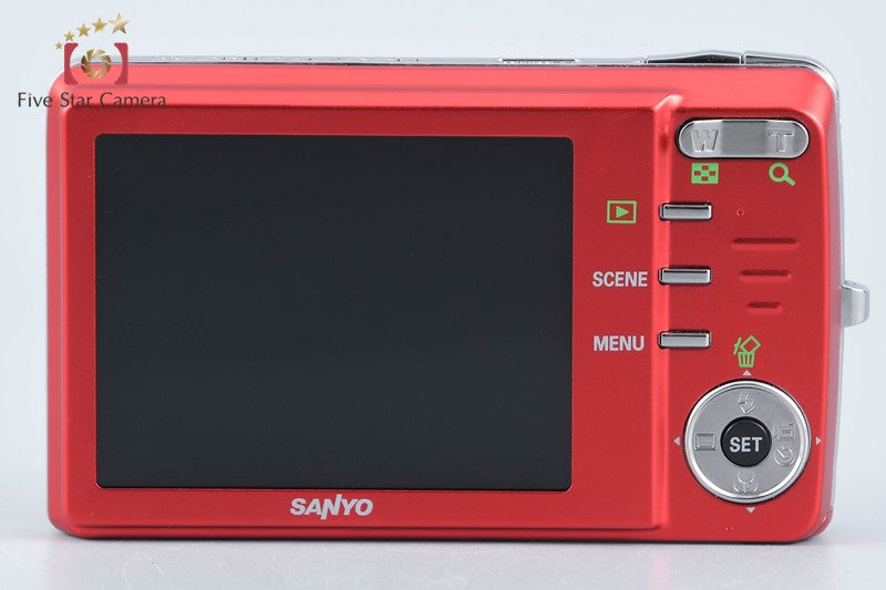 SANYO DSC-X1260 Red Digital Camera w/ Box [Japanese Language Only] from Japan