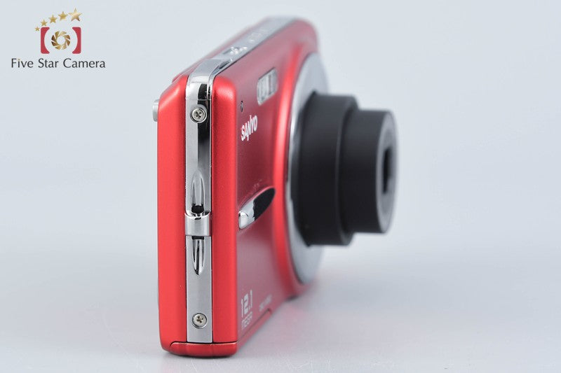 SANYO DSC-X1260 Red Digital Camera w/ Box [Japanese Language Only] from Japan