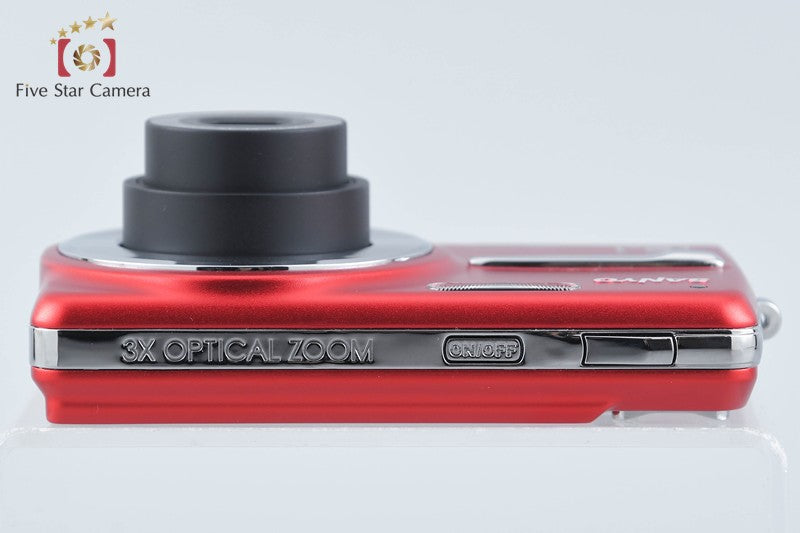 SANYO DSC-X1260 Red Digital Camera w/ Box [Japanese Language Only] from Japan