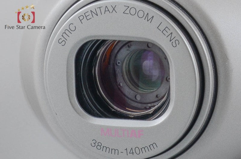 Pentax ESPIO 140 Silver 35mm Point & Shoot Film Camera from Japan