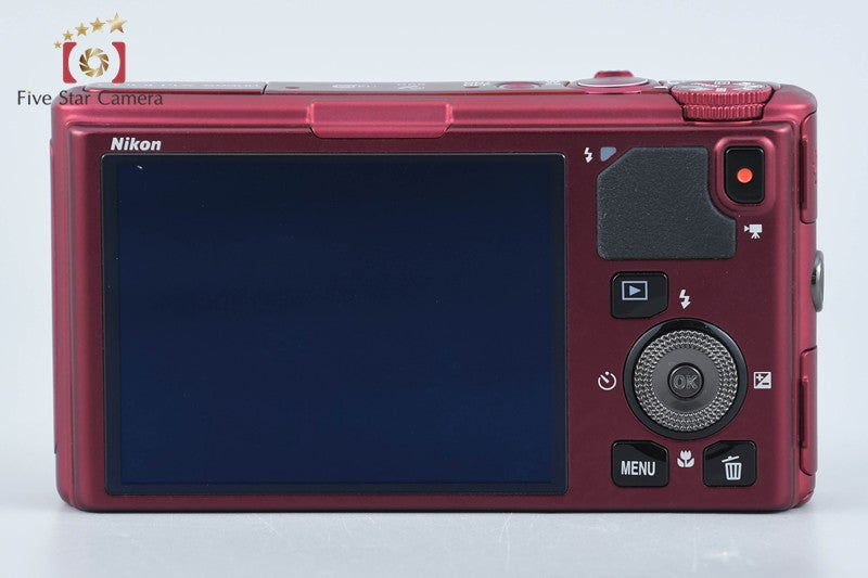 Nikon COOLPIX S9500 Velvet Red 18.1 MP Digital Camera from Japan