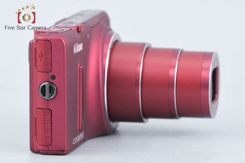 Nikon COOLPIX S9500 Velvet Red 18.1 MP Digital Camera from Japan