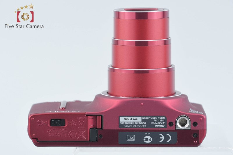 Nikon COOLPIX S9500 Velvet Red 18.1 MP Digital Camera from Japan