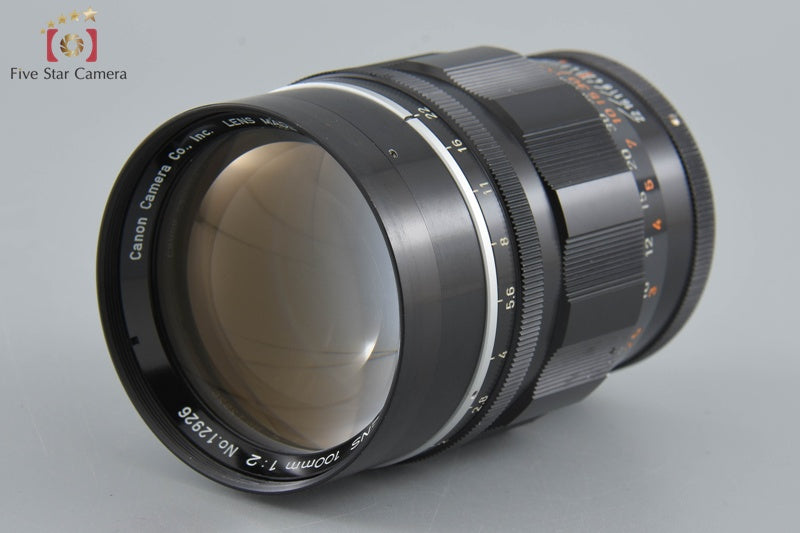 Canon 100mm f/2 L39 LTM Leica Thread Mount Lens