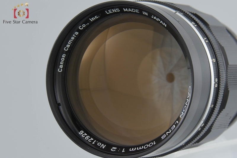 Canon 100mm f/2 L39 LTM Leica Thread Mount Lens