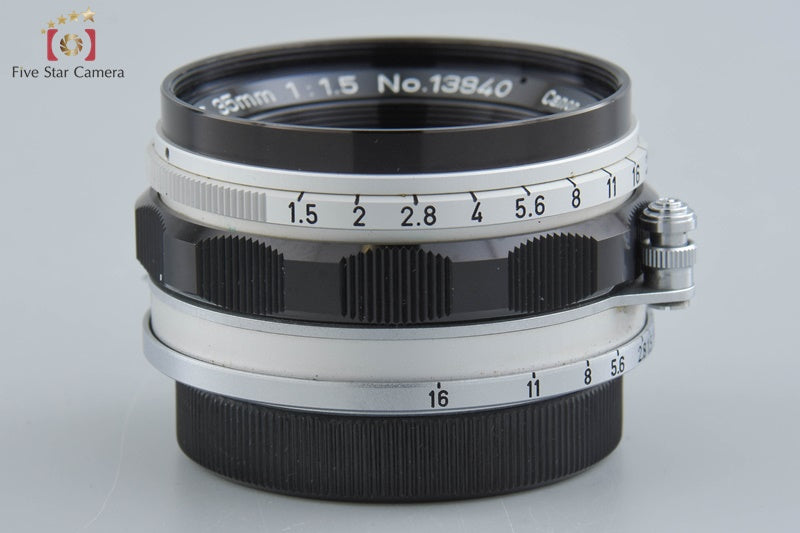 Canon 35mm f/1.5 L39 LTM Leica Thread Mount Lens