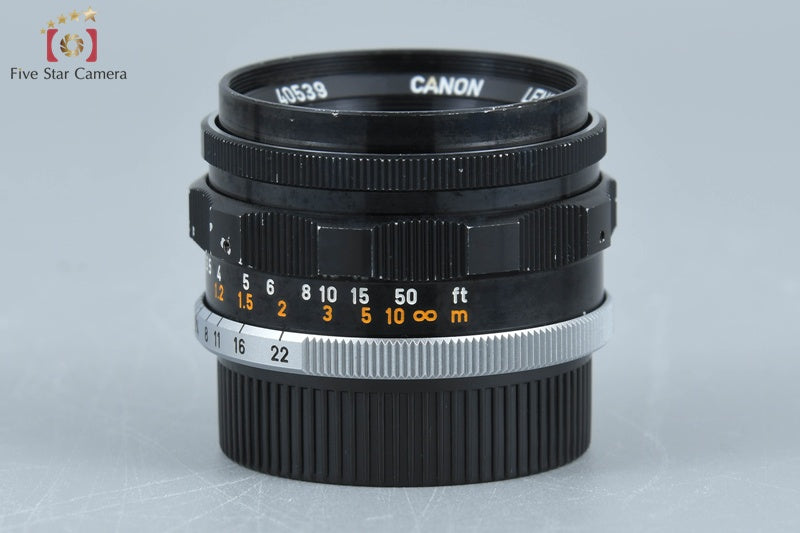 Canon 35mm f/2 L39 LTM Leica Thread Mount Lens