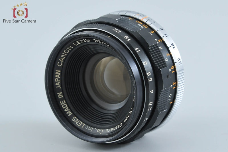 Canon 35mm f/2 L39 LTM Leica Thread Mount Lens 2025.10 Overhauled!!