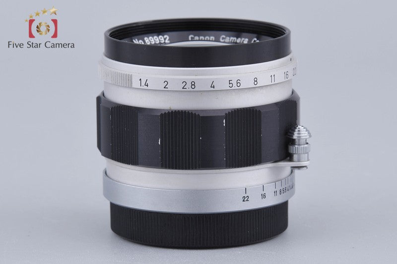 Canon 50mm f/1.4 L39 LTM Leica Thread Mount Lens