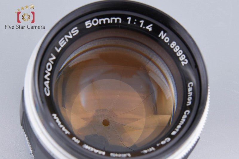 Canon 50mm f/1.4 L39 LTM Leica Thread Mount Lens
