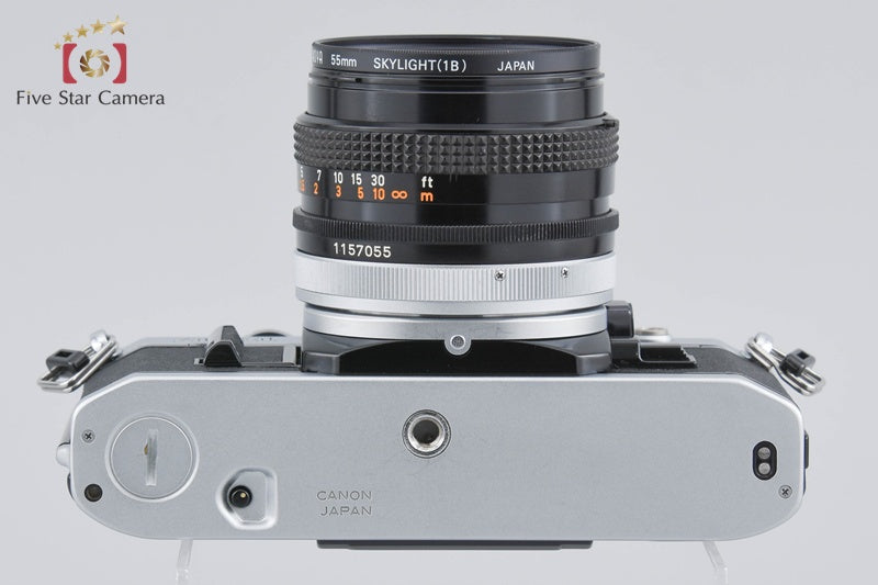 Canon AE-1 Silver 35mm SLR Film Camera + FD 50mm f/1.8 S.C.