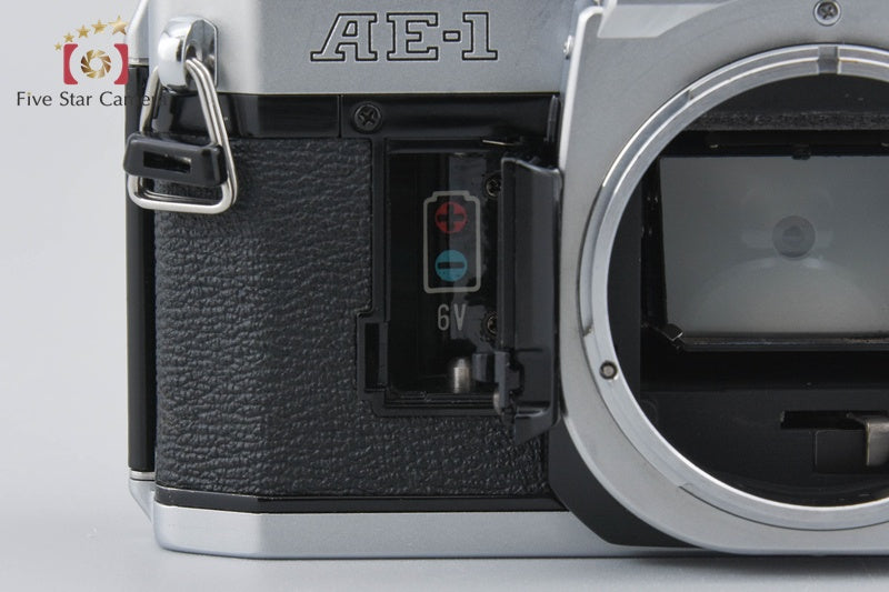 Canon AE-1 Silver 35mm SLR Film Camera + FD 50mm f/1.8 S.C.