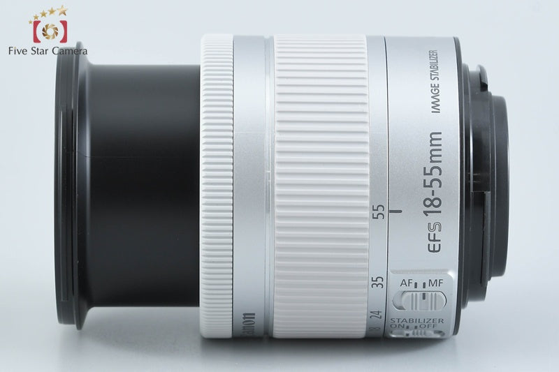 Canon 【中古】Canon キヤノン EF-S 18-55mm f/4-5.6 IS STM シルバー ズームレンズ