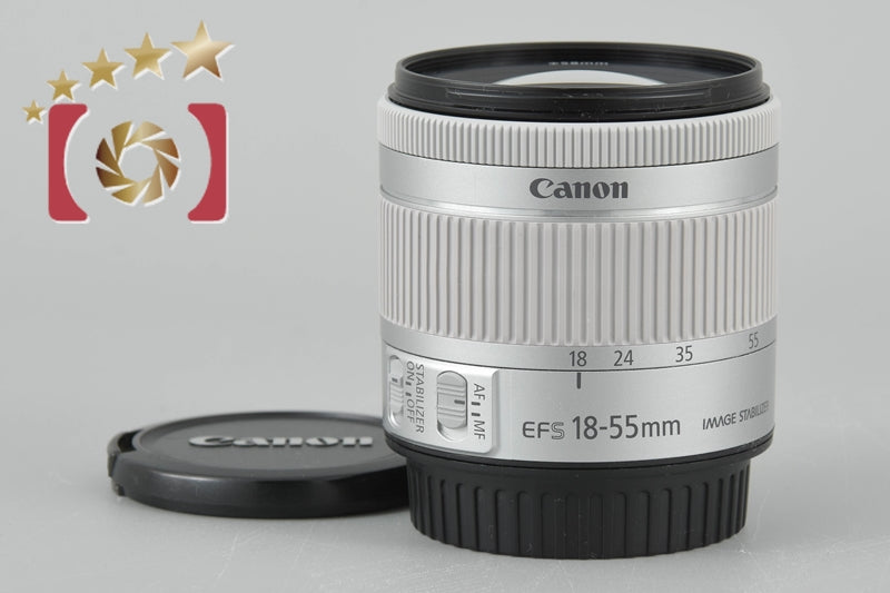 Near Mint!! Canon EF-S 18-55mm f/4-5.6 IS STM Silver