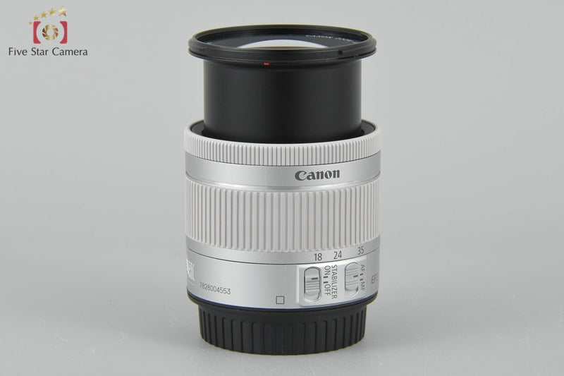 Near Mint!! Canon EF-S 18-55mm f/4-5.6 IS STM Silver