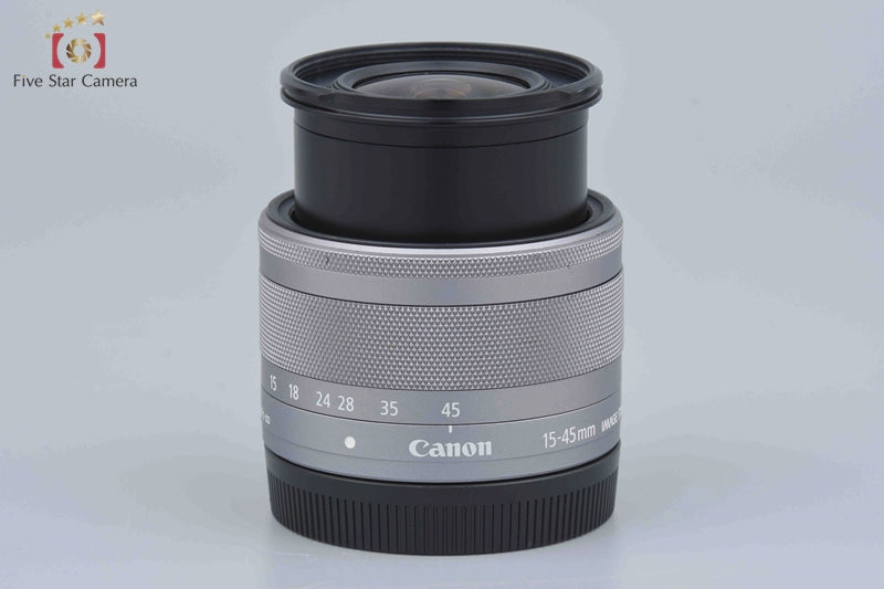 Very Good!! Canon EF-M 15-45mm f/3.5-6.3 IS STM Silver