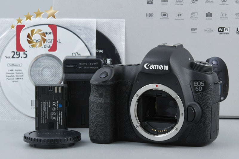 Very Good!! Canon EOS 6D 20.2 MP Full Frame Digital Camera Body w/ Box