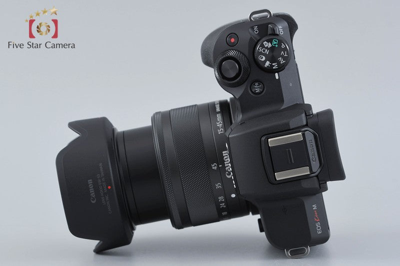 Canon EOS Kiss M / M50 Black 24.0 MP 15-45 IS STM Lens [Near Mint]
