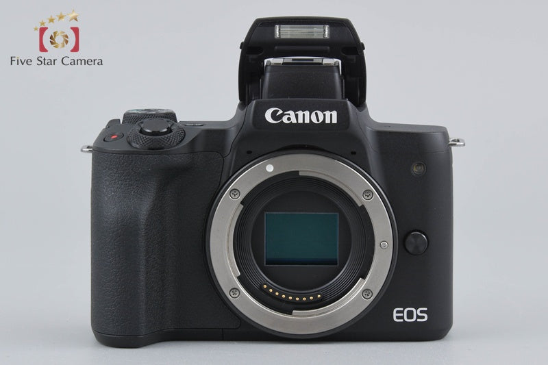 Canon EOS Kiss M / M50 Black 24.0 MP 15-45 55-200 IS STM Lenses