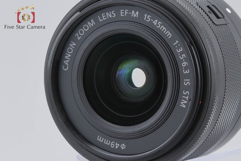 Canon EOS Kiss M / M50 Black 24.0 MP 15-45 55-200 IS STM Lenses