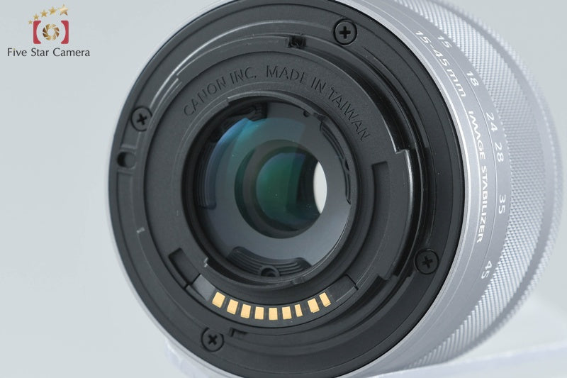 Canon EOS Kiss M2 White 24.1 MP EF-M 15-45 55-200 Lenses