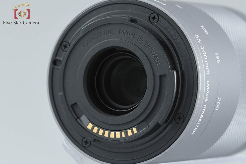 Canon EOS Kiss M2 White 24.1 MP EF-M 15-45 55-200 Lenses