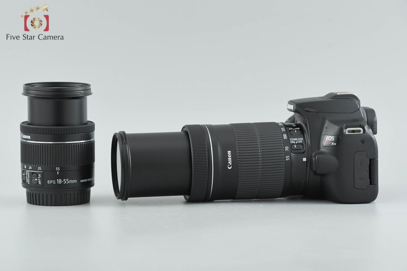 Canon EOS Kiss X10 / Rebel SL3 / 250D / 200DII 24.1MP 18-55 55-250 Lenses w/ Box