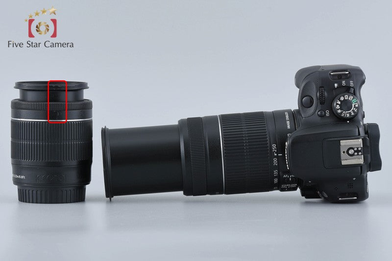 Canon EOS Kiss X7 / Rebel SL1 / 100D 18.0 MP 18-55 55-250 Lenses