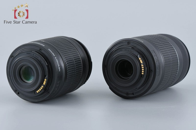 Canon EOS Kiss X7 / Rebel SL1 / 100D 18.0 MP 18-55 55-250 Lenses