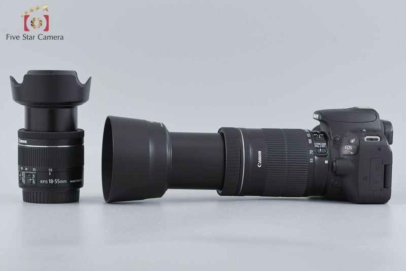 Canon EOS Kiss X9 / Rebel SL2 / 200D 24.2 MP 18-55 55-250 Lenses [Very Good]