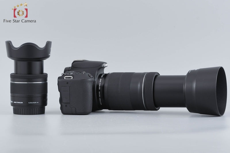 Canon EOS Kiss X9 / Rebel SL2 / 200D 24.2 MP 18-55 55-250 Lenses [Very Good]