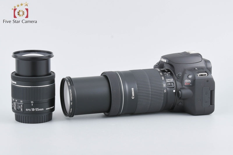 Canon 【中古】Canon キヤノン EOS Kiss X9 ダブルズームキット ブラック シャッター回数僅少 デジタル一眼レフカメラ