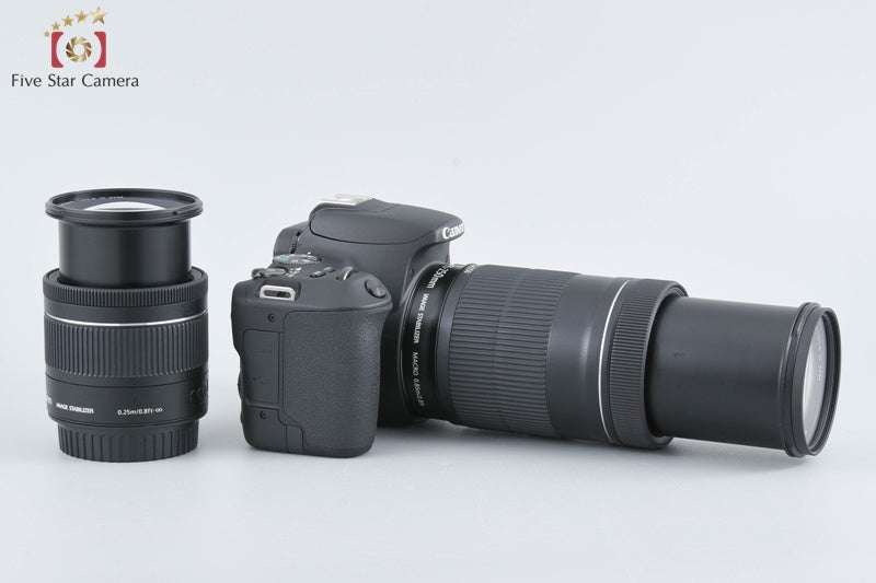 Canon 【中古】Canon キヤノン EOS Kiss X9 ダブルズームキット ブラック シャッター回数僅少 デジタル一眼レフカメラ