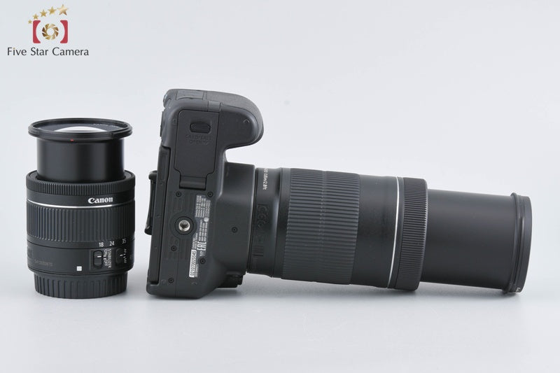 Canon 【中古】Canon キヤノン EOS Kiss X9 ダブルズームキット ブラック シャッター回数僅少 デジタル一眼レフカメラ