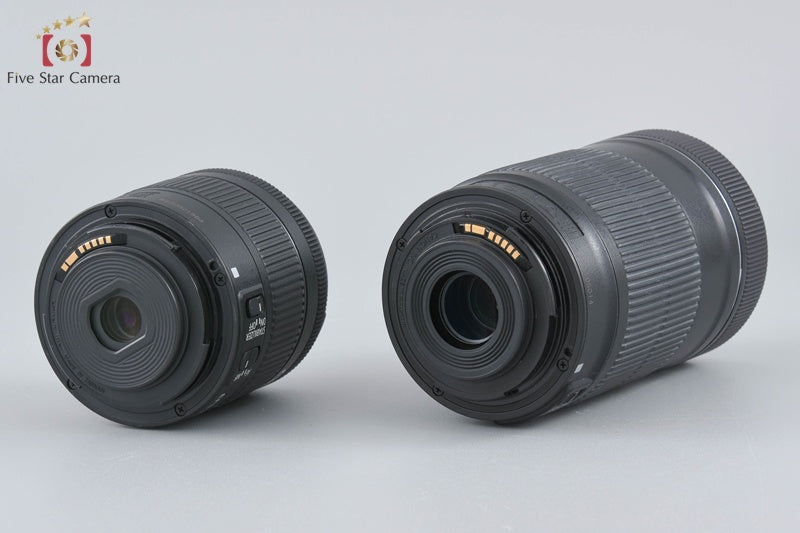 Canon EOS Kiss X9i / Rebel T7i / 800D 24.2 MP DSLR 18-55 55-250 Lenses