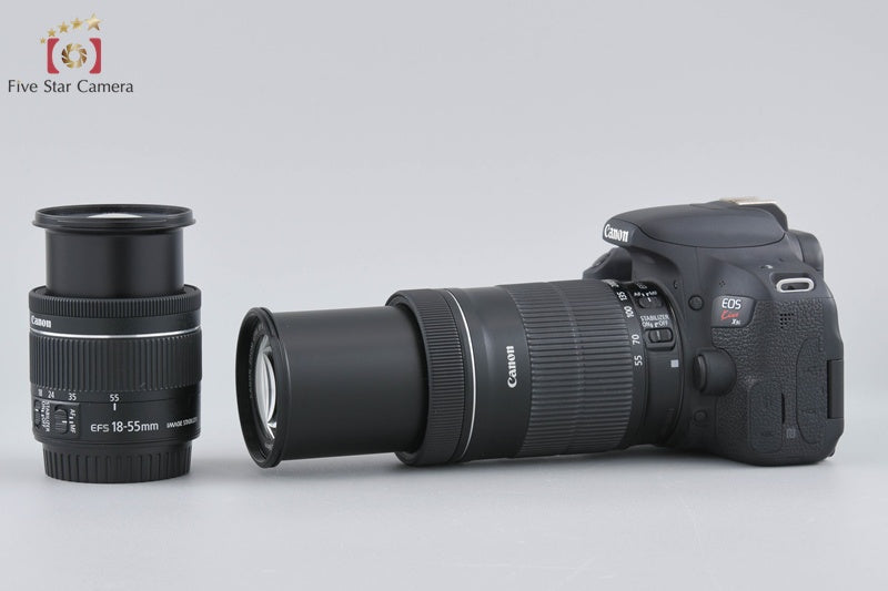 Canon EOS Kiss X9i / Rebel T7i / 800D 24.2 MP DSLR 18-55 55-250 Lenses