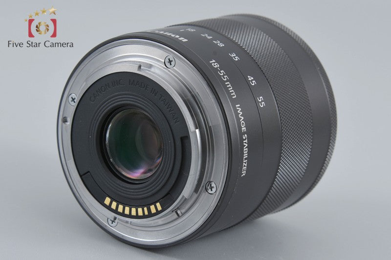 Canon EOS M Black 18.0 MP Mirrorless Camera EF-M 18-55 IS STM Lens [Very Good]